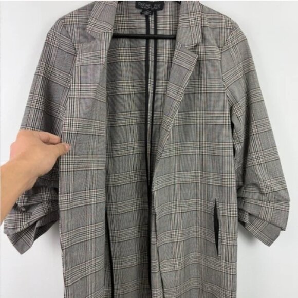Rachel Zoe 3/4 Sleeve Plaid Blazer - Picture 2 of 5